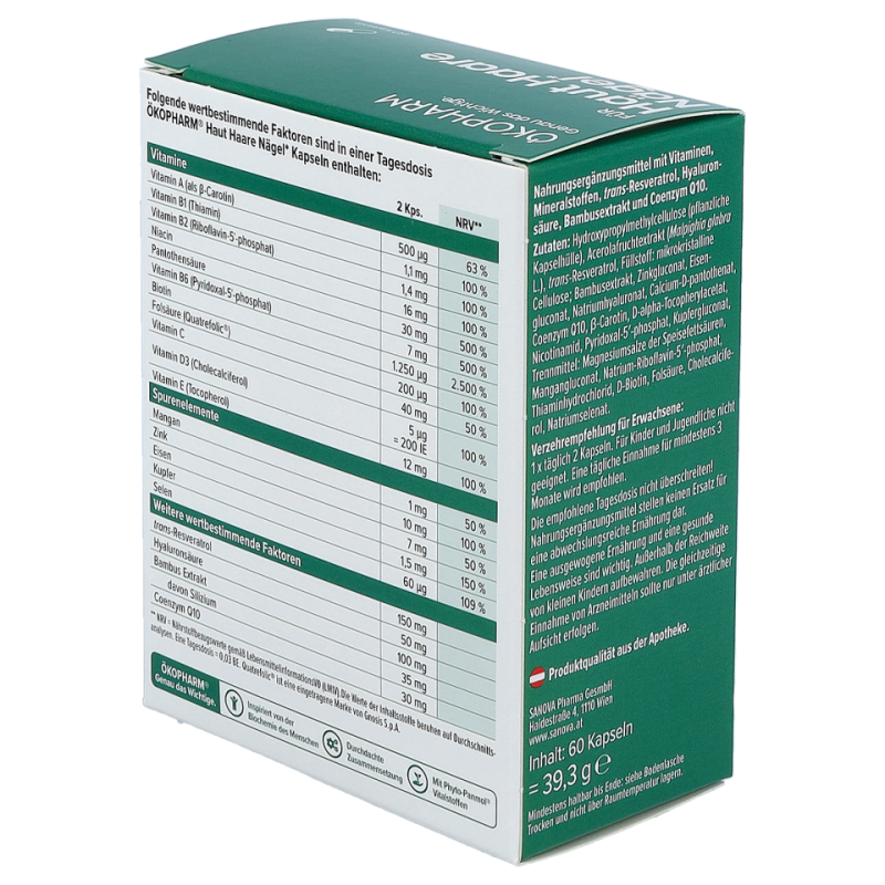 Ökopharm Haut Haare Nägel Kapseln