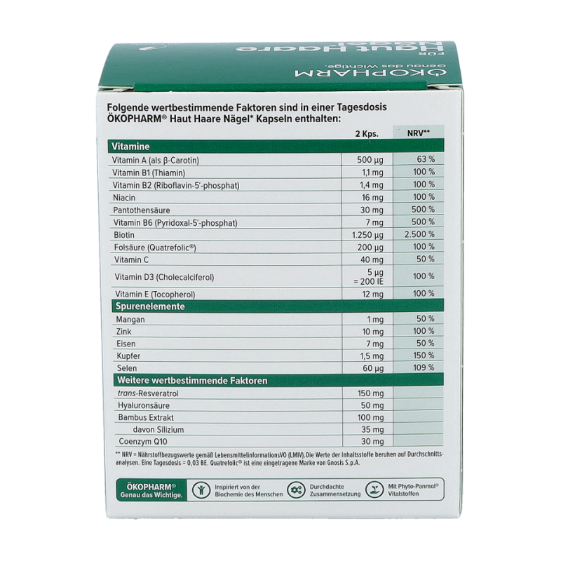 Ökopharm Haut Haare Nägel Kapseln