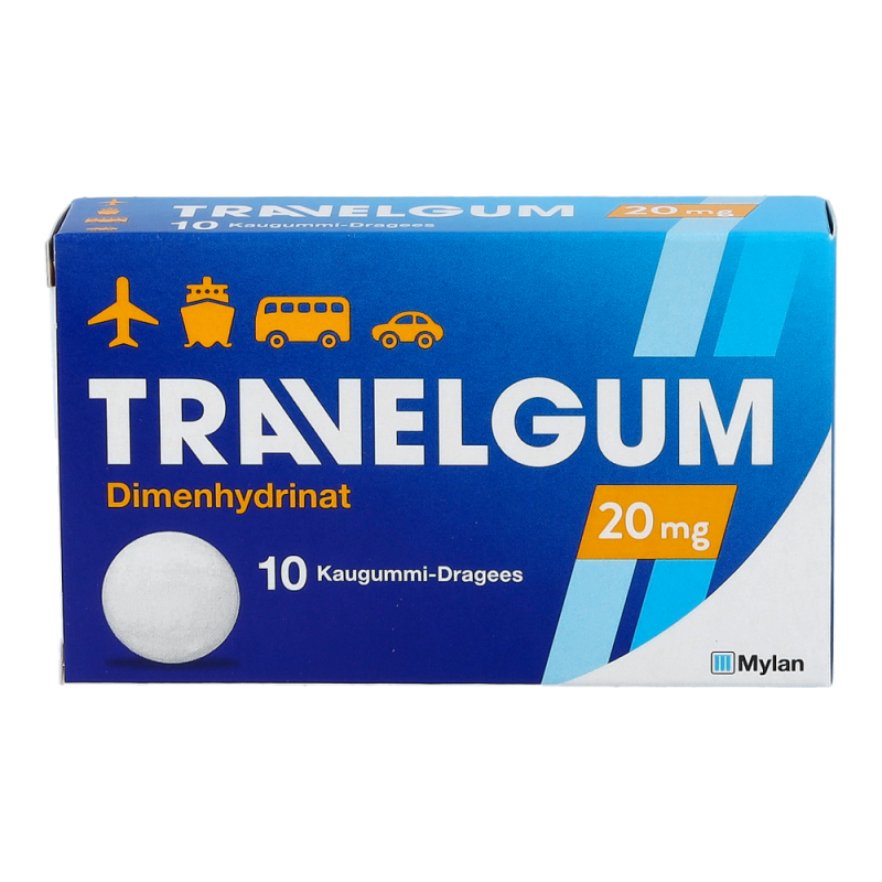 Travelgum 20 mg – Kaugummi-Dragees