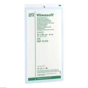 Vliwasoft Vliesstoffkompresse 6-fach steril 2 Stk. 10 x 20 cm