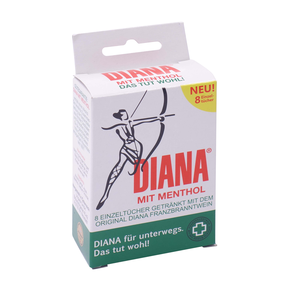 Diana Erfrischungstücher Menthol 8 Stk.