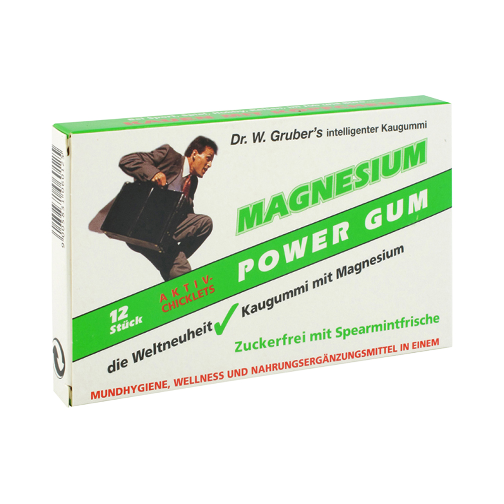 Dr. Grubers Power Magnesium Gum Kaugummi