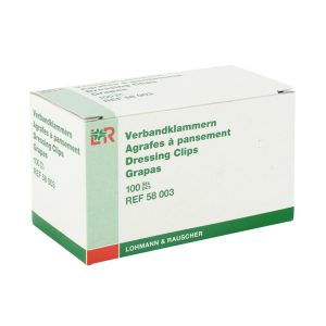 Verbandklammer Weiß 100 Stk.