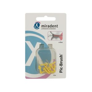 Miradent Pic-Brush Ersatzbürsten Gelb 12 Stk.