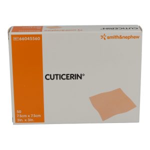 Cuticerin Gaze mit Salbenbeschichtung  50 Stk. 7,5 cm 45560