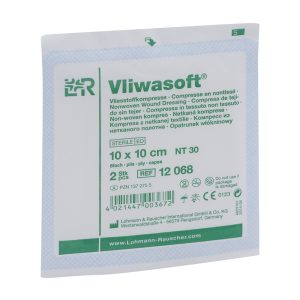 Vliwasoft Vliesstoffkompresse 6-fach steril 2 Stk. 10 x 10 cm