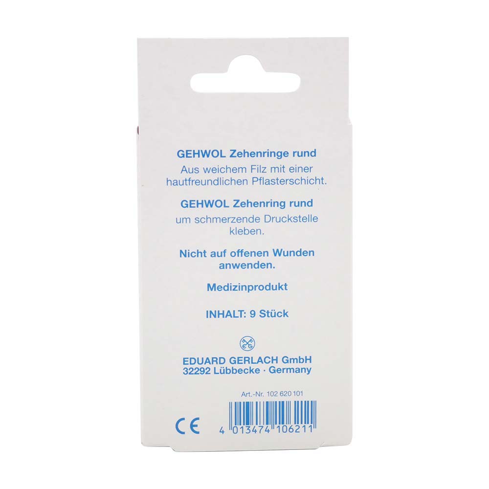 Gehwol Zehenringe 9 Stk. rund