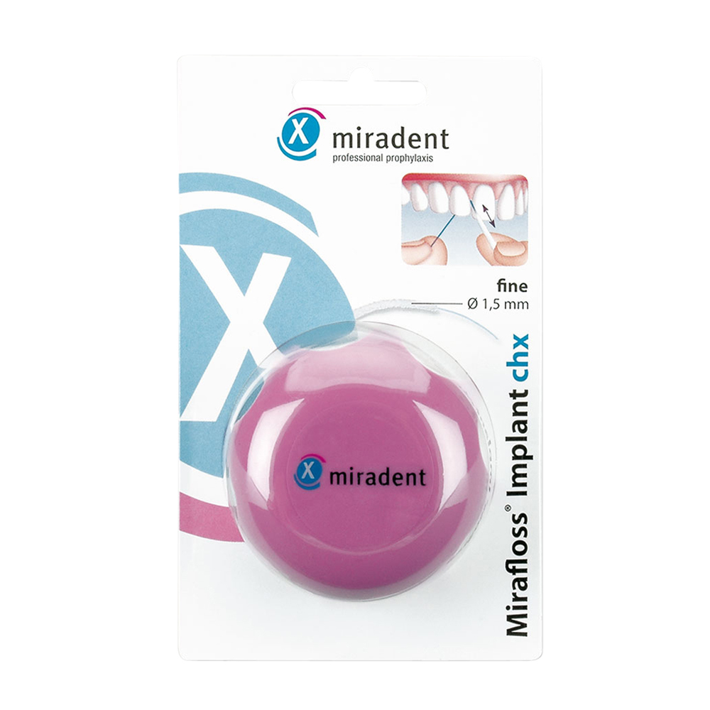 Zahnseide Miradent Mirafloss Fine 50 Stk.