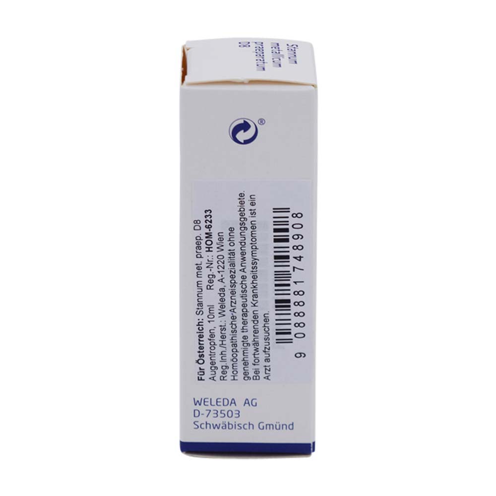 Weleda Stannum Metallicum PR D 8 Augentropfen 10 ml