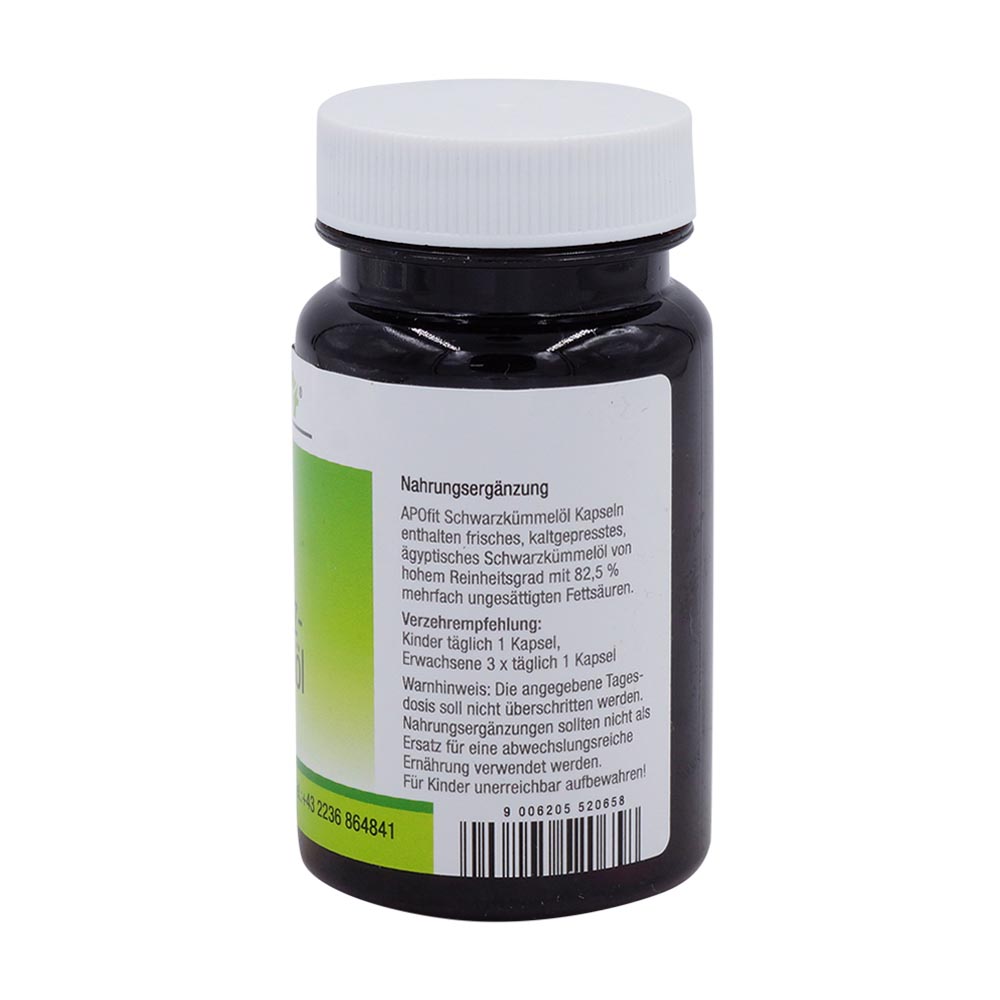 Apofit Schwarzkümmel Öl 500 Kapseln 75 Stk.