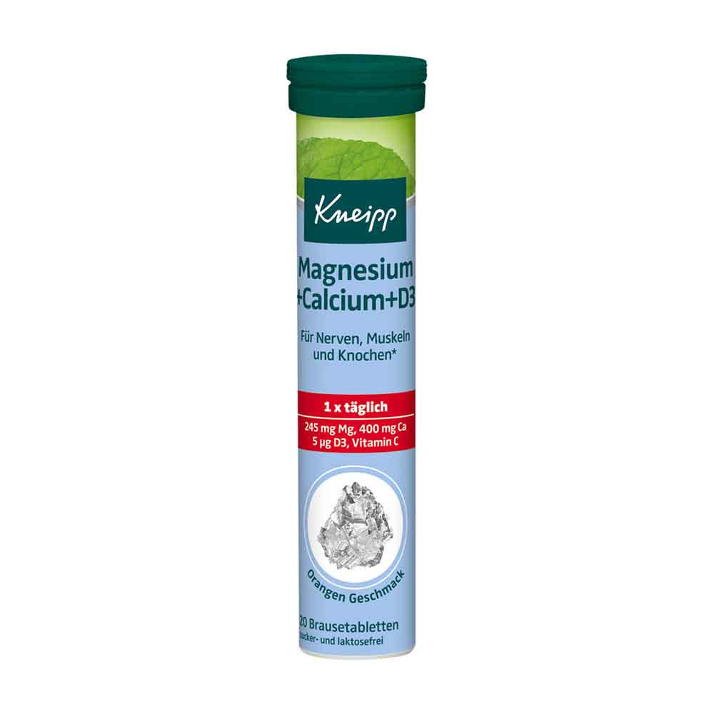 Kneipp Magnesium+Calcium+D3 Brausetabletten 20 Stk.
