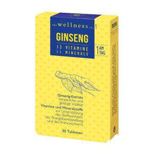 Wellness Ginseng 13 Vitamine 11 Minerale Tabletten 30 Stk.