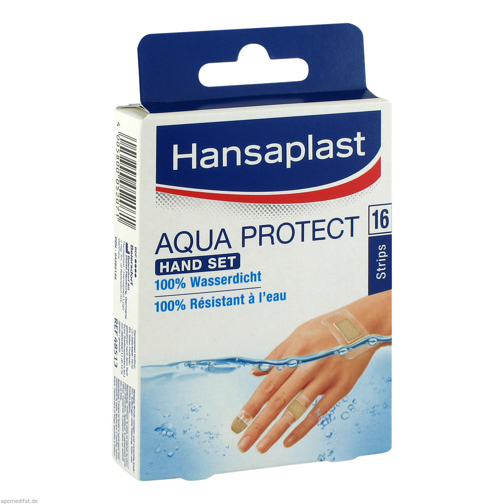 Hansaplast Aqua Protect Hand Set 16 Stk.