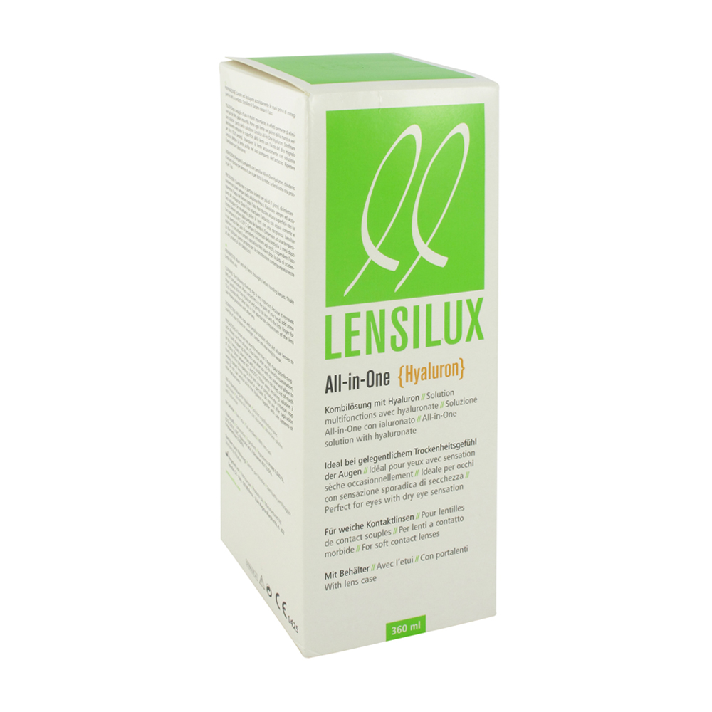 Lensilux All-in-one Kombi Hyaluron mit Behälter 360 ml