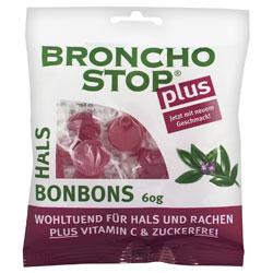 Bronchostop Plus Halsbonbons 60 g