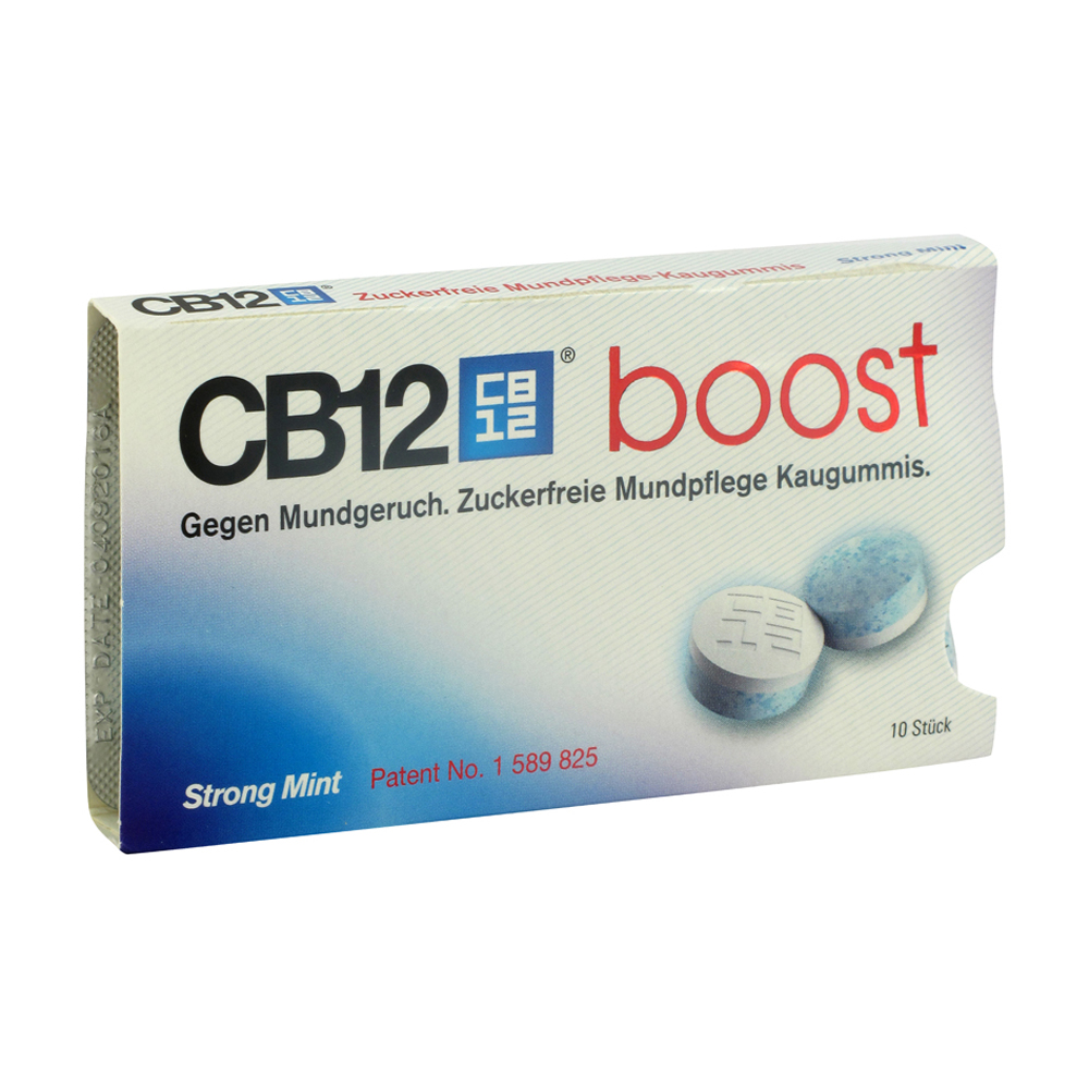 CB12 Boost Kaugummi Strong Mint 10 Stk.