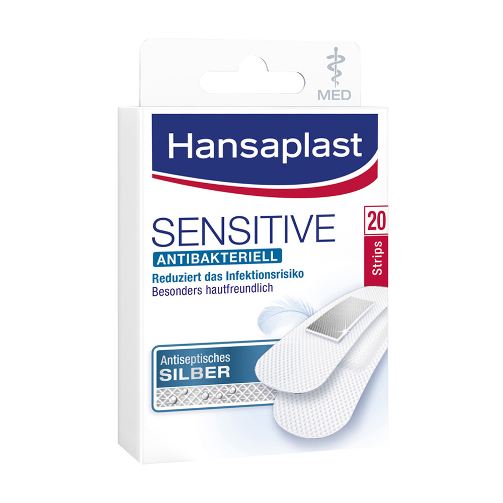 Hansaplast Med sensitiv Strips 20 Stk.
