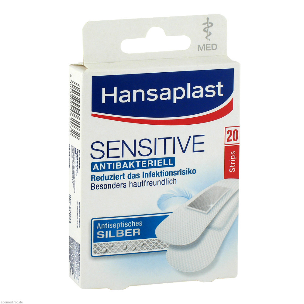 Hansaplast Med sensitiv Strips 20 Stk.