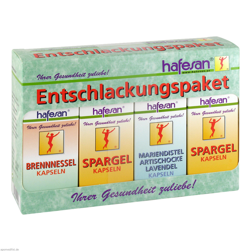 Hafesan Entschlackungspaket Kapseln 4 Pkg.