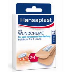 Hansaplast Pflaster mit Wundcreme Strips