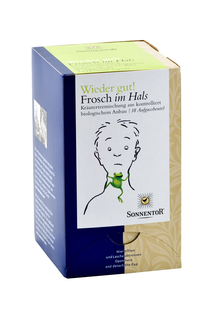 Sonnentor Frosch im Hals – Wieder gut! bio, Doppelkammerbeutel