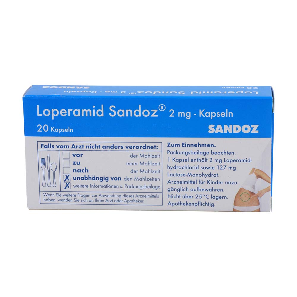 Sandoz Loperamid Kapseln 2 mg 20 Stk.