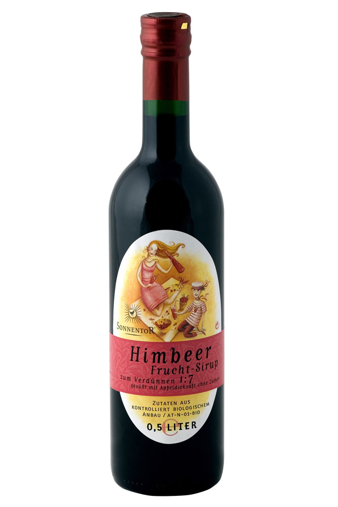 Sonnentor Himbeer-Sirup bio, 500 ml