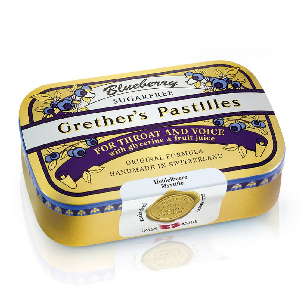 Grethers Pastillen Elderflower zuckerfrei 110 g