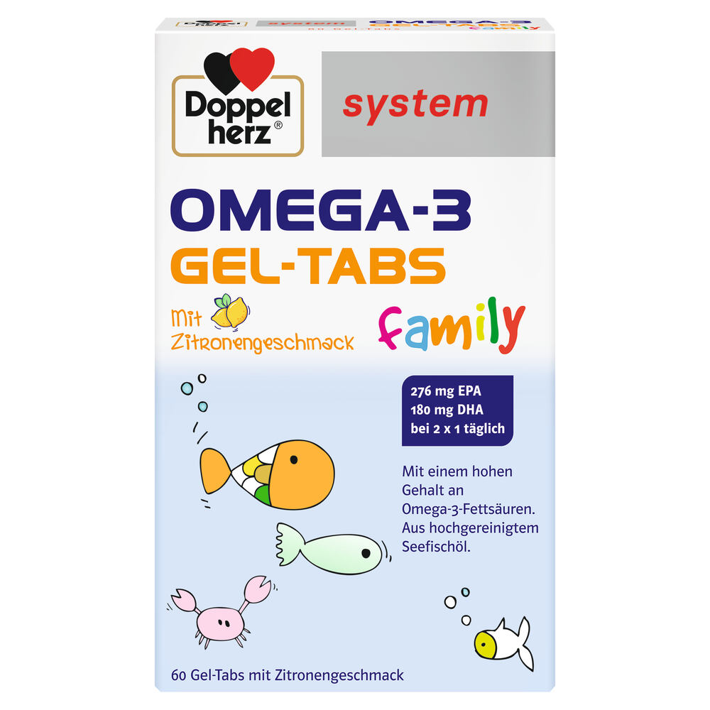 Doppelherz Omega-3 Gel Tabs family 60 Stk.