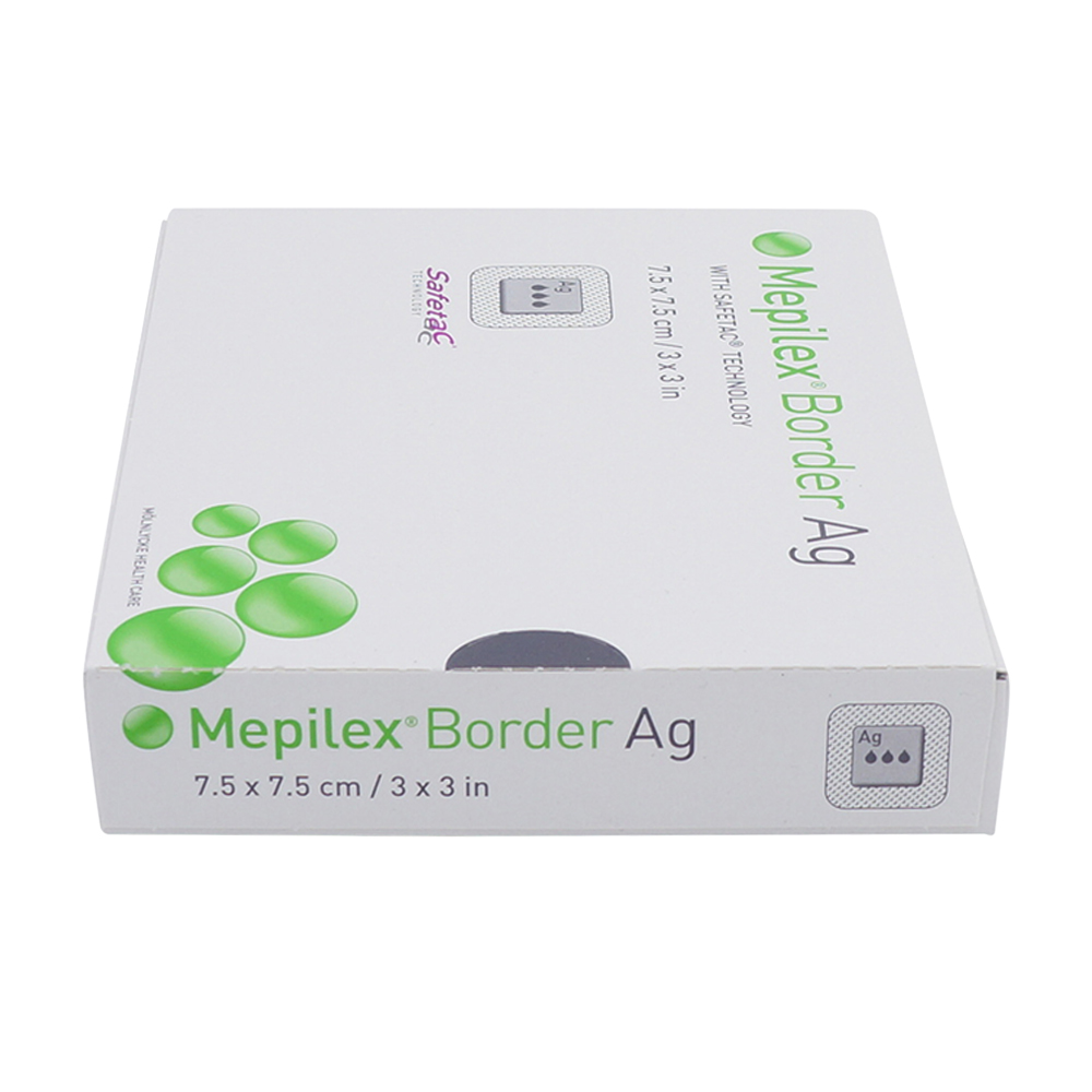 Mölnlycke Mepilex Border AG Verband 5 Stk. 7,5 x 7,5 cm