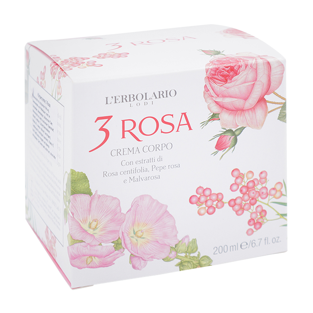 L Erbolario Körpercreme 200 ml Rosa