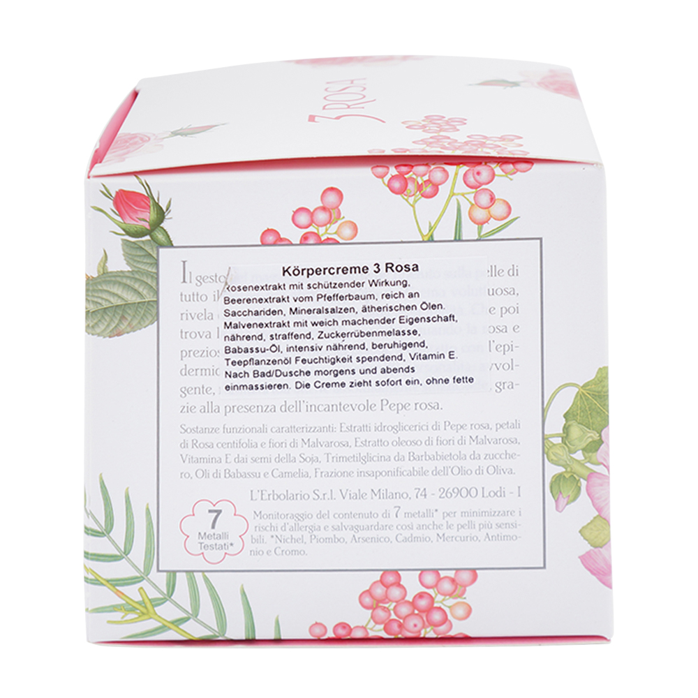 L Erbolario Körpercreme 200 ml Rosa