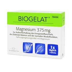 Biogelat Magnesium 375 mg Filmtabletten 30 Stk.