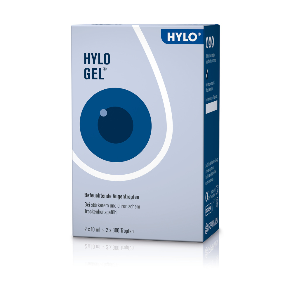 HYLO GEL Augentropfen 2 x 10 ml