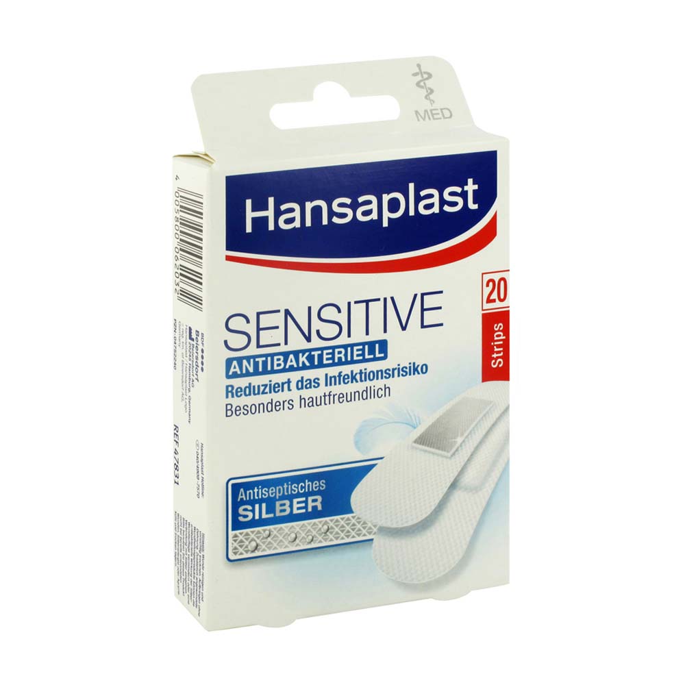 Hansaplast Med sensitiv Strips 20 Stk.