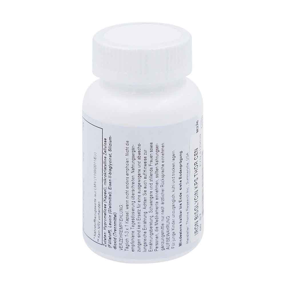 Thorne Research Iron Bisglycerine Kapseln 60 Stk.