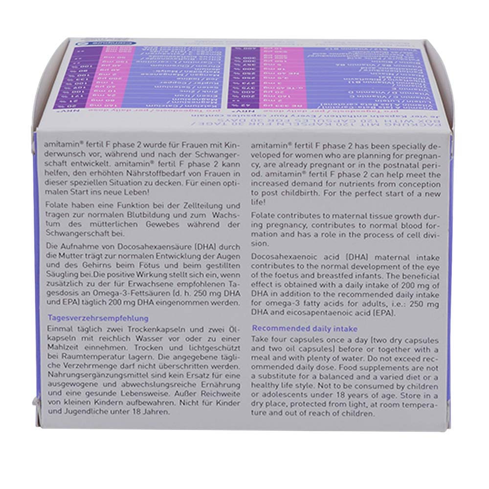 Amitamin Kapseln Fertil F 120 Stk.