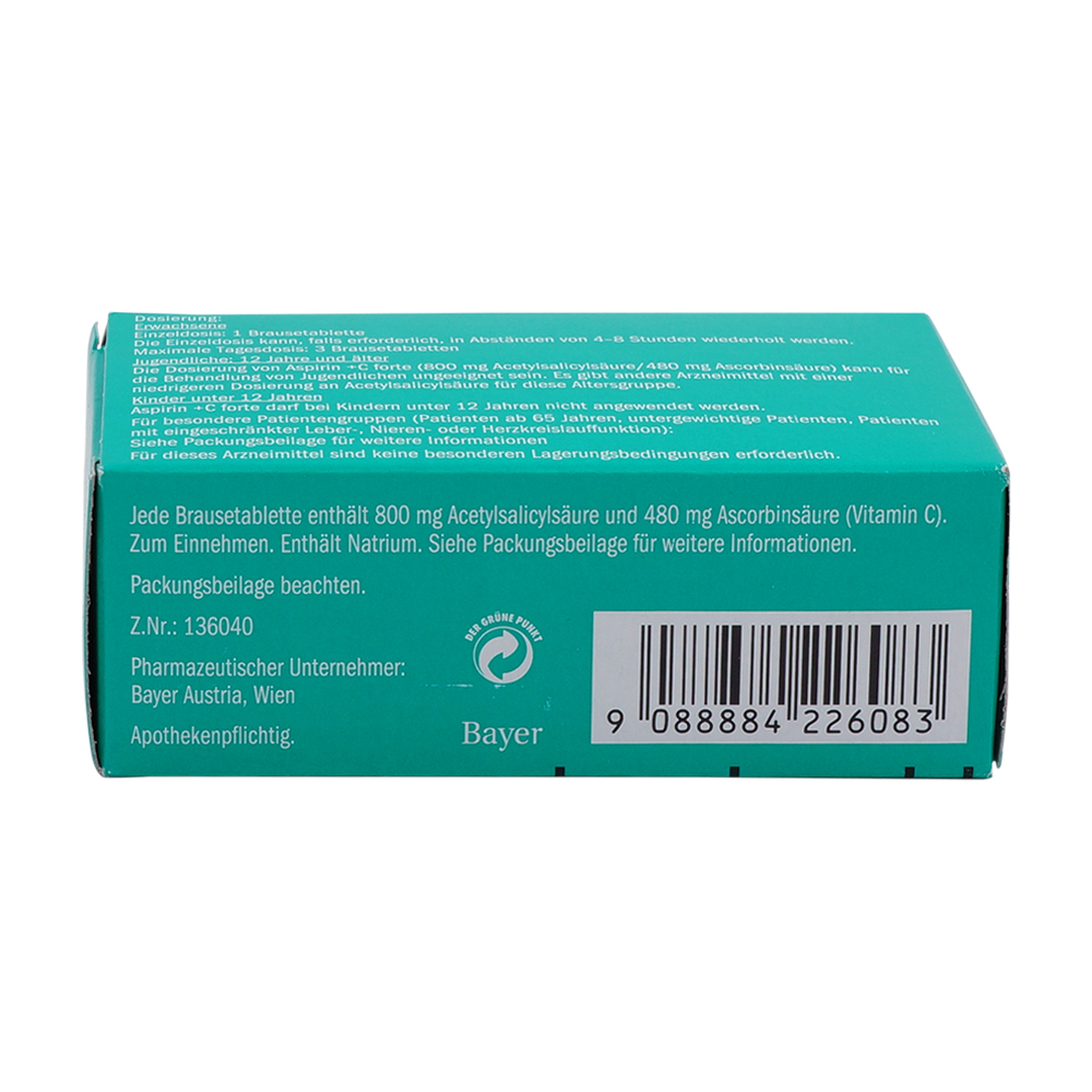 Aspirin® C forte 800mg / 480mg Brausetabletten