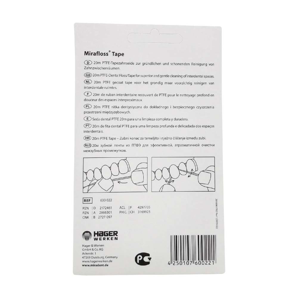 Zahnseide Miradent Mirafloss 20 m