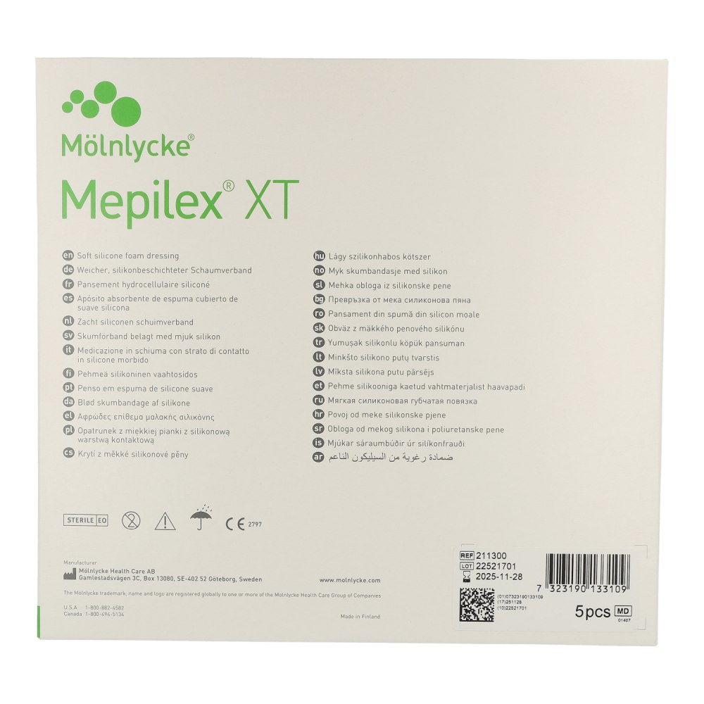 Mepilex XT 15x15cm 5 Stk.