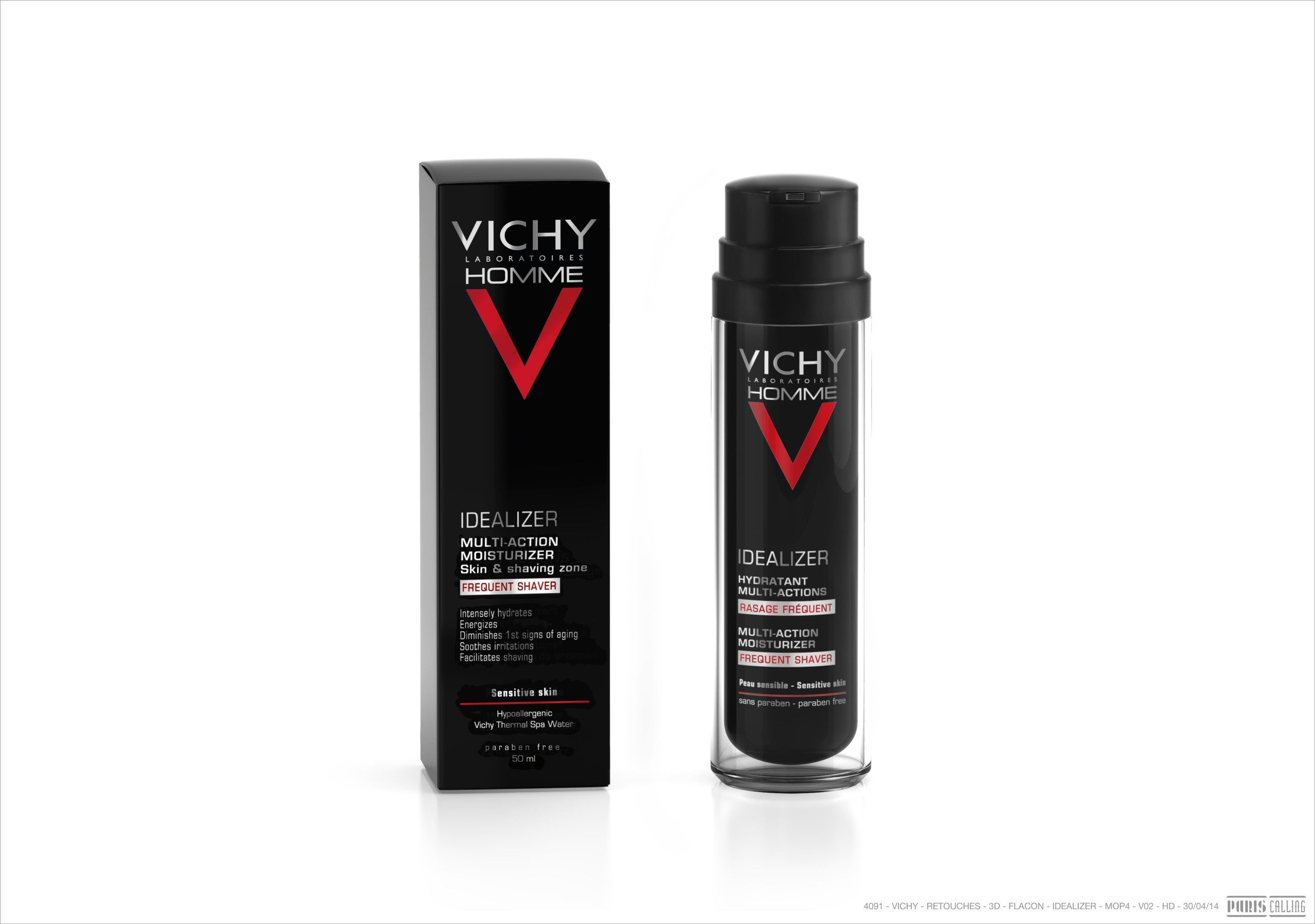 Vichy HOMME Idealizer Feuchtigkeitscreme für Gesicht und Bart