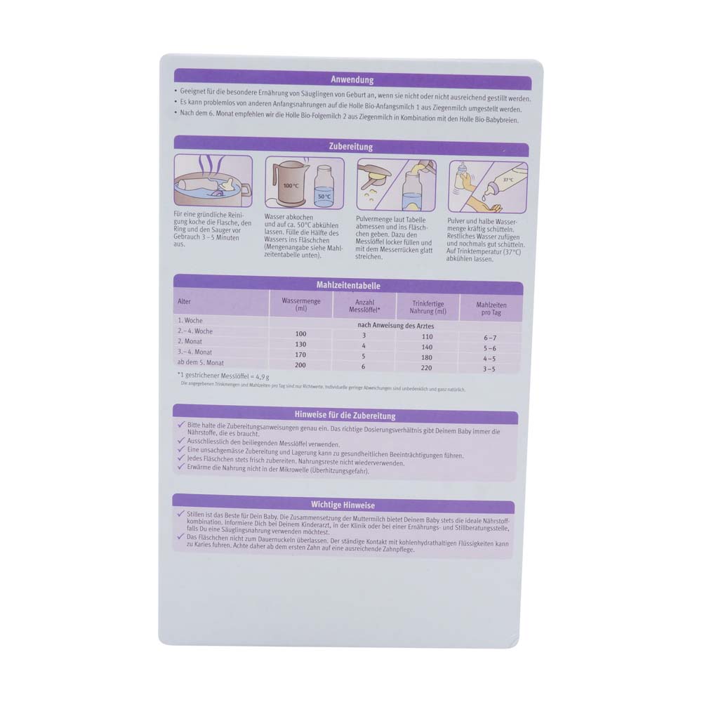 BIO-Anfangsmilch 1 aus Ziegenmilch 400 g