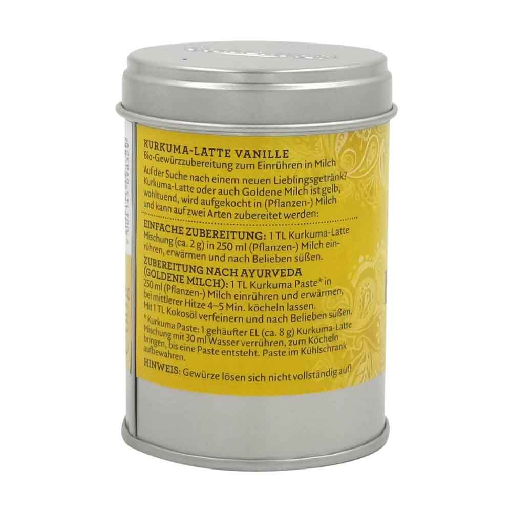 Sonnentor Kurkuma-Latte Vanille bio, Dose 60g