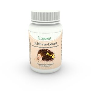 Floramed Goldhirse Extrakt – Haut, Haare, Nägel – 60 Kapseln