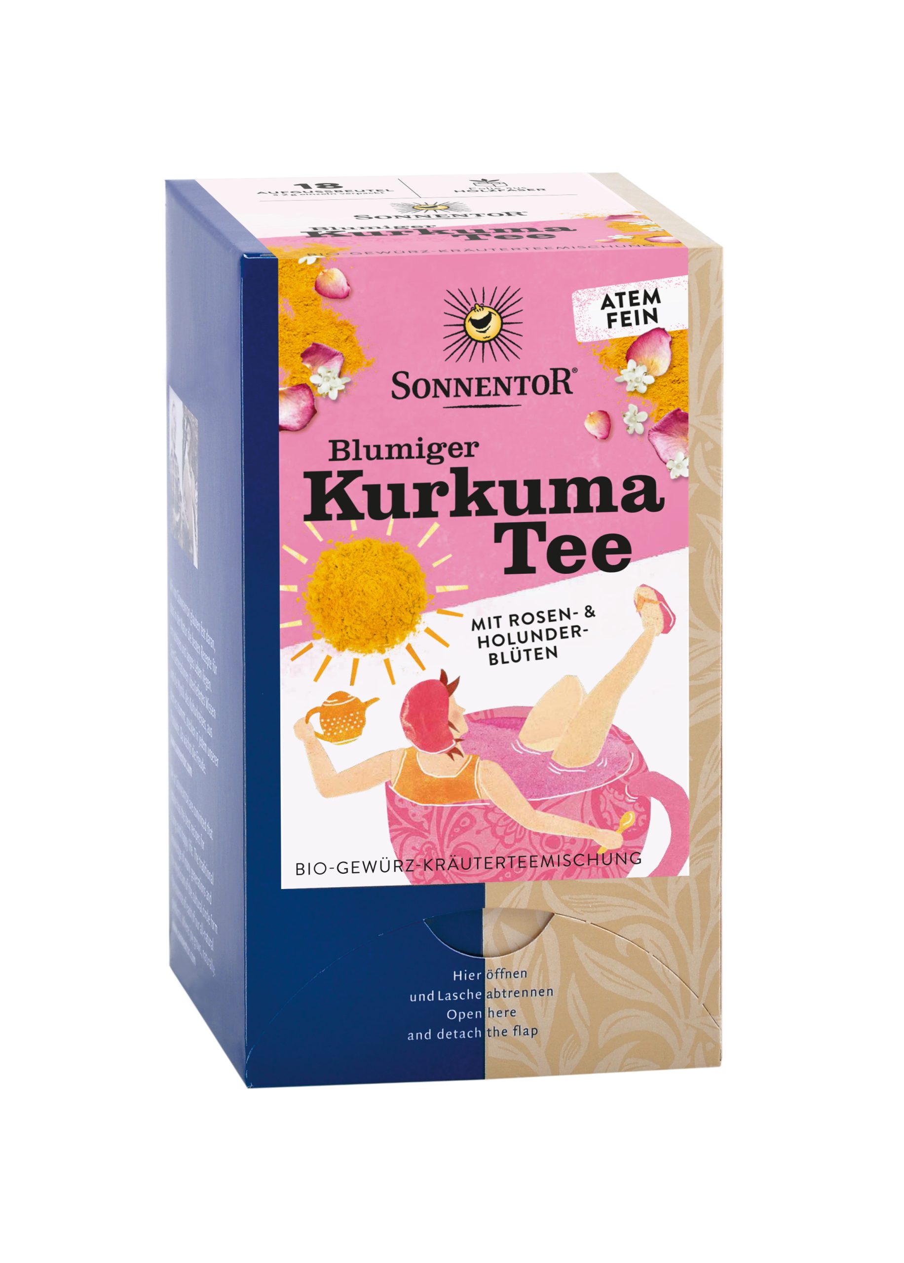 Sonnentor Blumiger Kurkuma Tee 18 Btl. BIO
