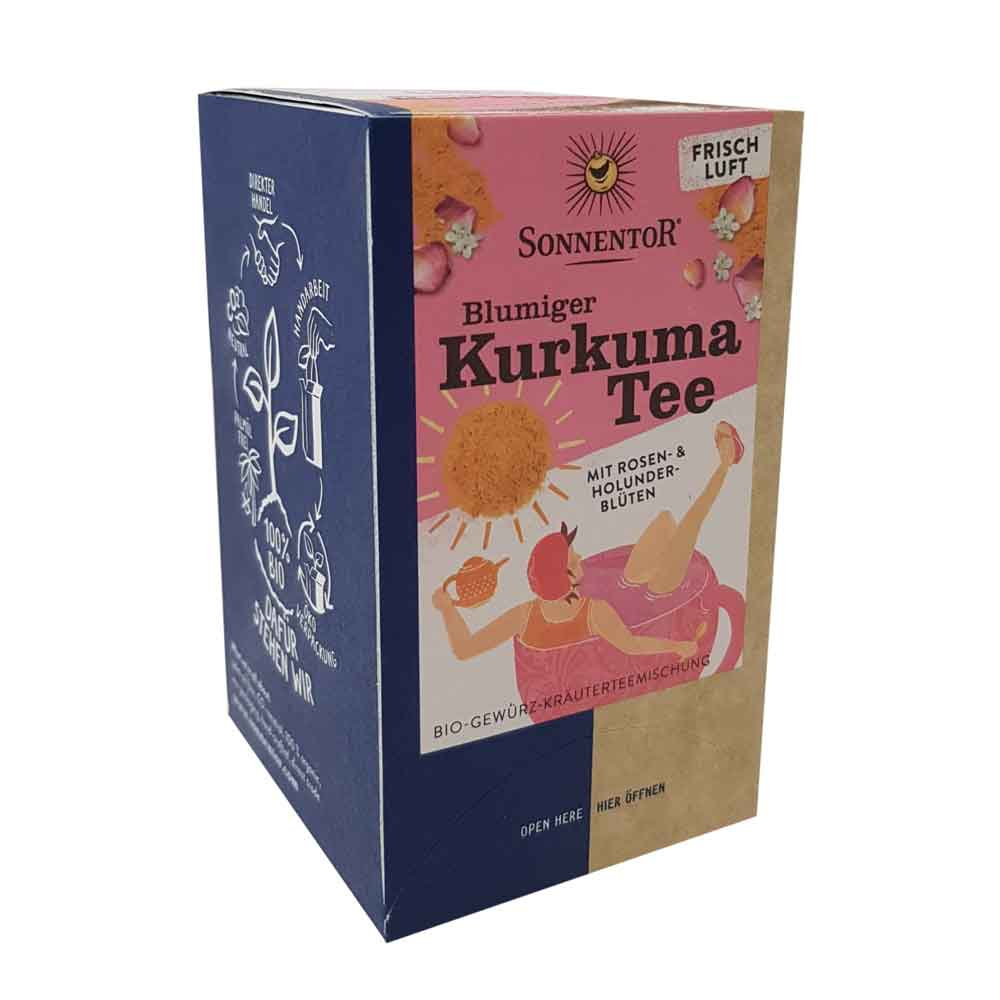 Sonnentor Blumiger Kurkuma Tee 18 Btl. BIO