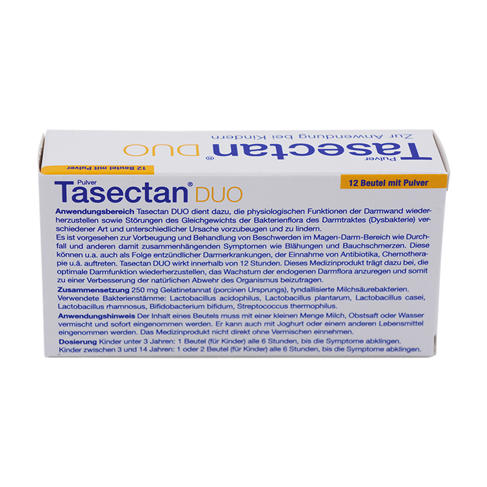Tasectan DUO Kinder Pulver 250 mg 12 Stk.