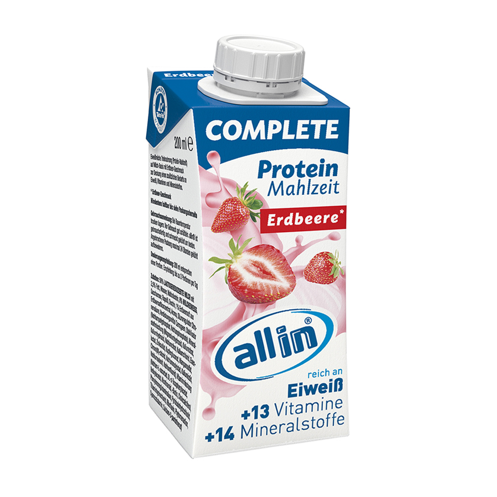 allin COMPLETE Protein Erdbeere 200 ml