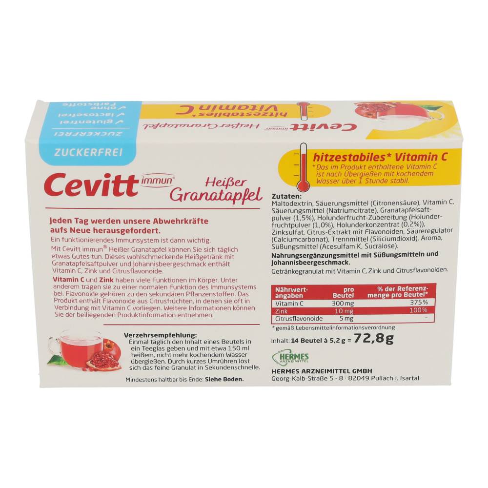 Cevitt Immun Heißer Granatapfel zuckerfrei