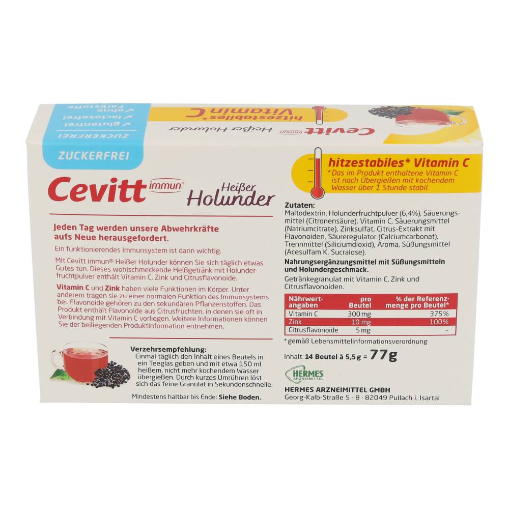 Cevitt Immun Heißer Holunder zuckerfrei